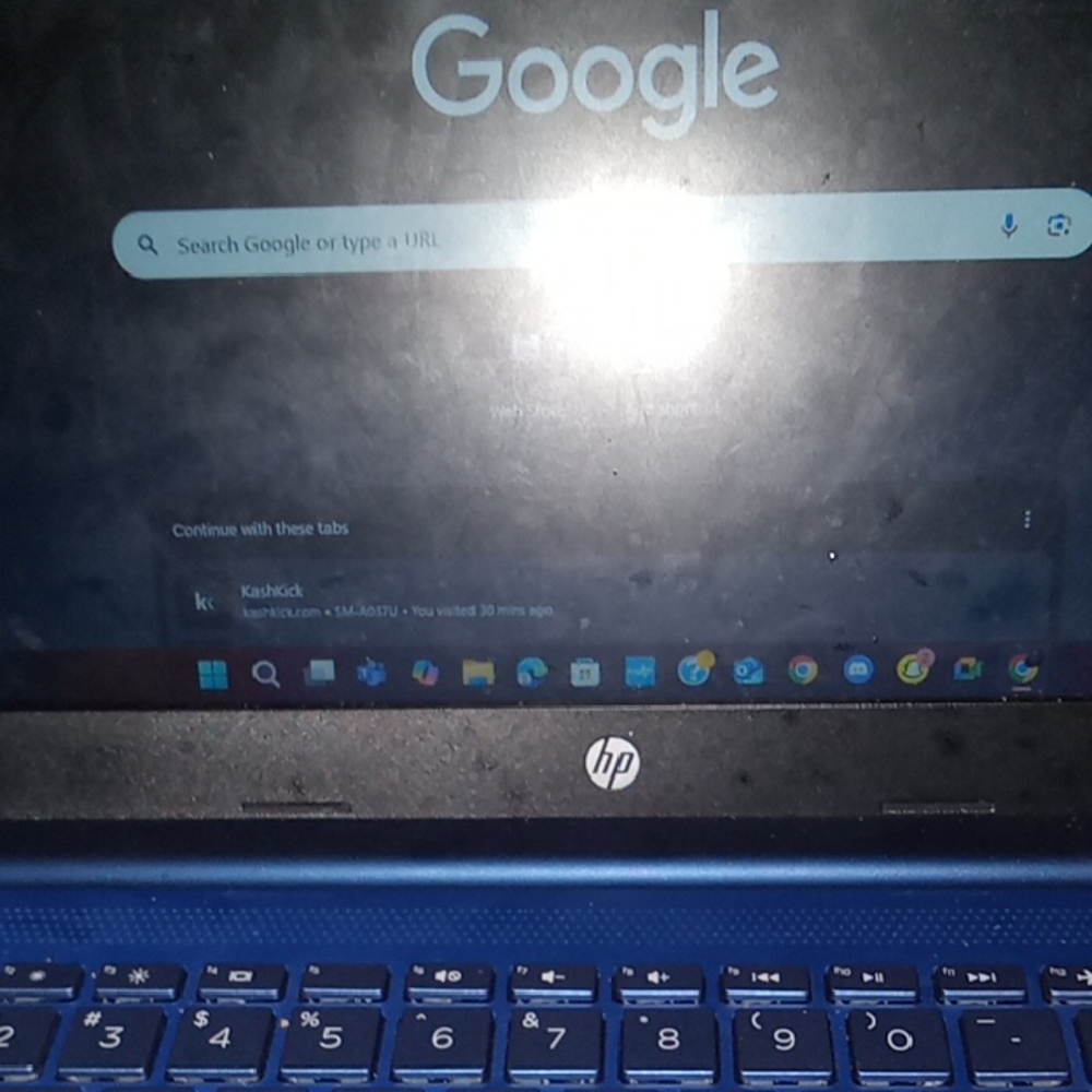 HP Sleek Blue Laptop